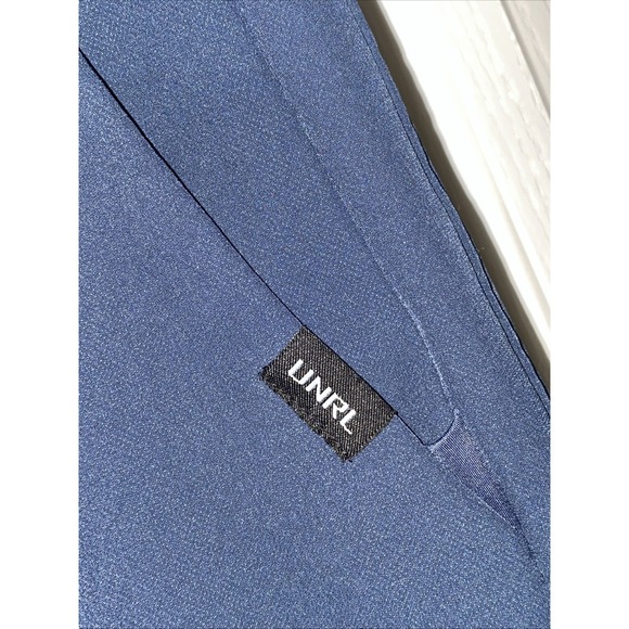 Men's UNRL Everyday Performance Atheltic Jogger Pants Blue Medium Drawstring - Picture 3 of 11